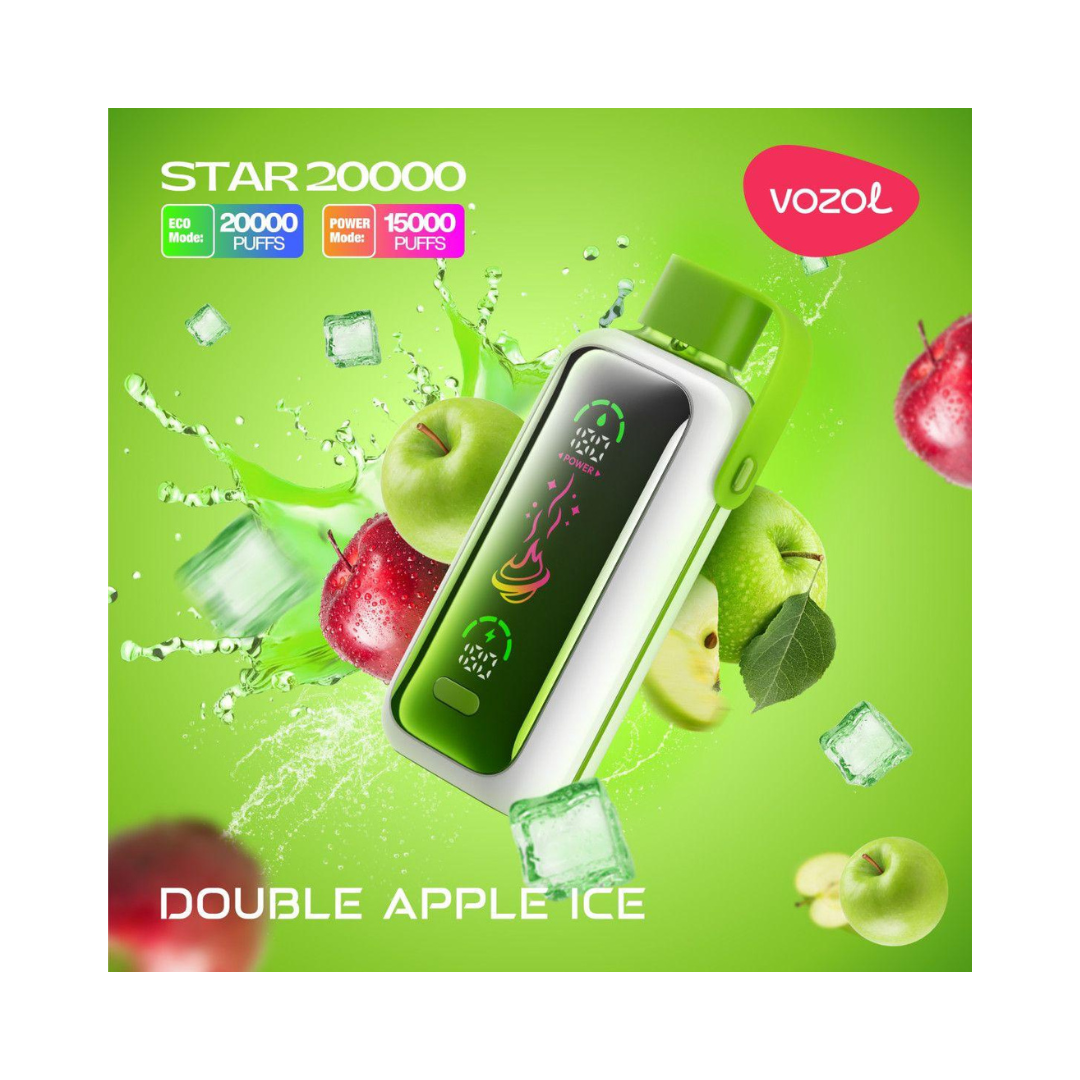 Vozol-20K Vape-Gear-Double Apple Ice