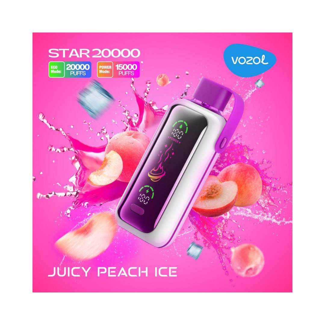 Vozol-20K Vape-Gear-Juicy-Peach-Ice