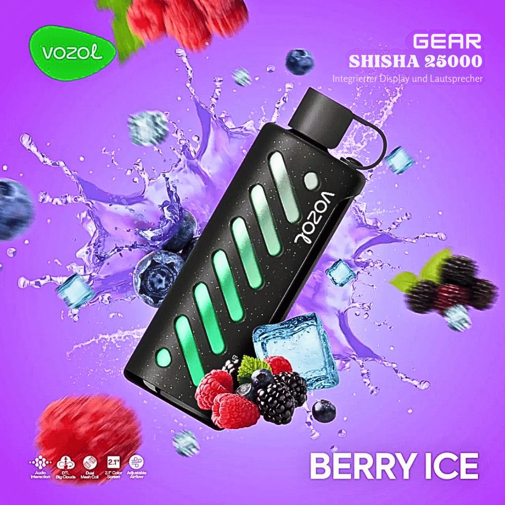 Vozol Vape - Gear 25K Vape - Berry Ice - Vozol