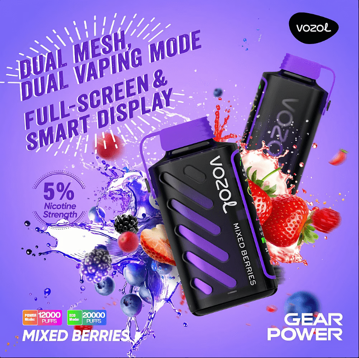 Vozol Gear 20K Vape - Mixed Berries