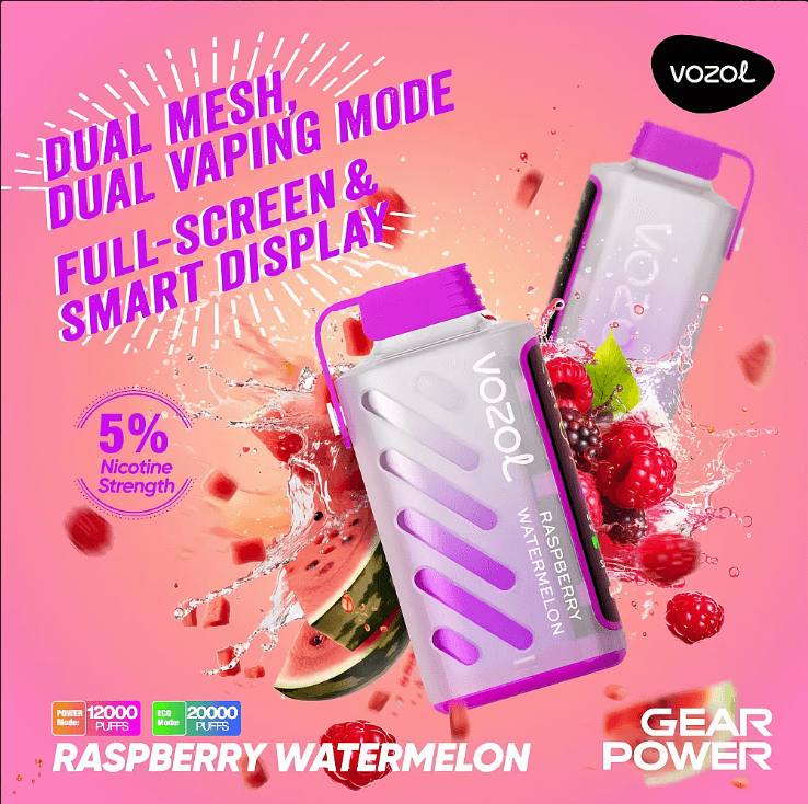 Vozol Gear 20K Vape - Raspberry Watermelon