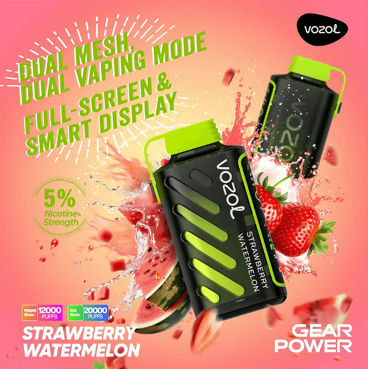 Vozol Gear 20K Vape - Strawberry Watermelon